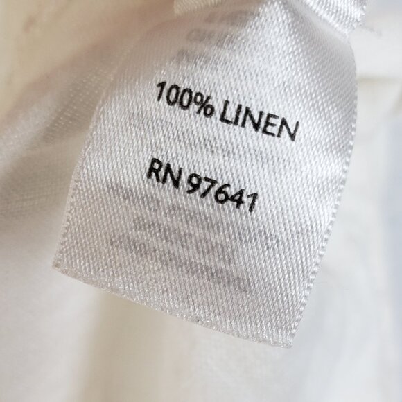 J Jill 100% Linen Tunic Top White Sleeveless size XL Lagenlook - Picture 5 of 9